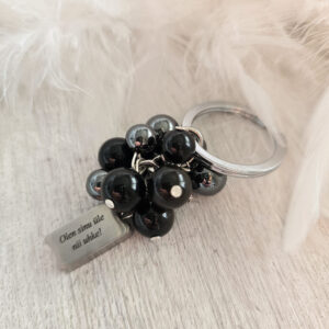 "Olen sinu üle nii uhke" kaitsekristallidega võtmehoidja